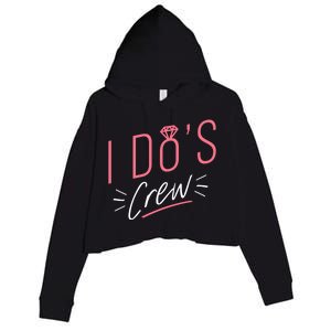 I Do's Crew Bridal Crop Fleece Hoodie