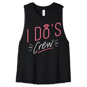 I Do's Crew Bridal Women's Racerback Cropped Tank