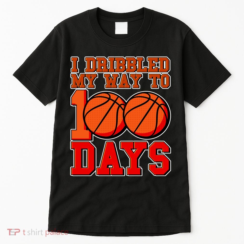 I Dribbled My Way To 100 Days Basketball Tall T-Shirt