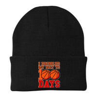 I Dribbled My Way To 100 Days Basketball Beanie