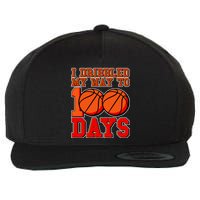 I Dribbled My Way To 100 Days Basketball Wool Snapback Cap