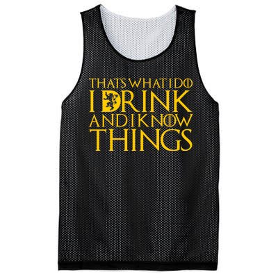 I Drink And Know Things Mesh Reversible Basketball Jersey Tank