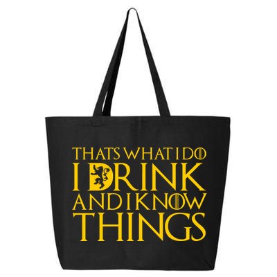 I Drink And Know Things 25L Jumbo Tote