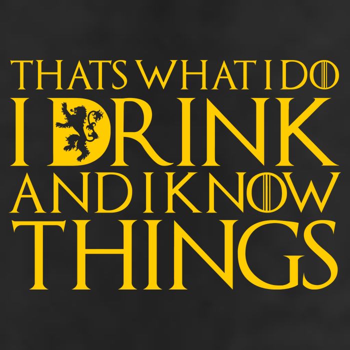 I Drink And Know Things Golf Towel