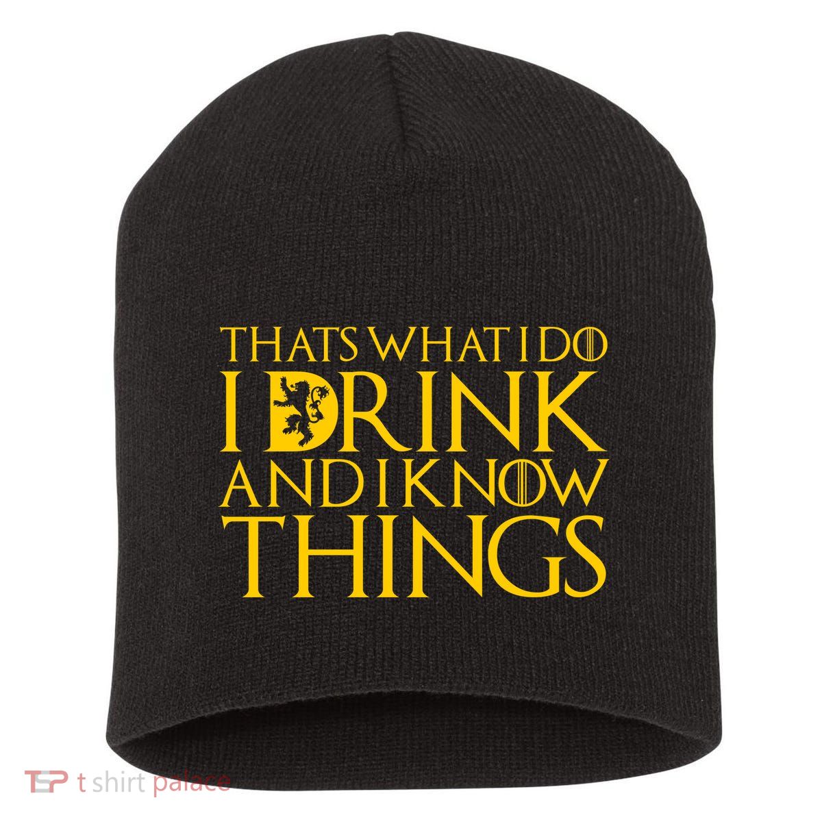 I Drink And Know Things Short Acrylic Beanie