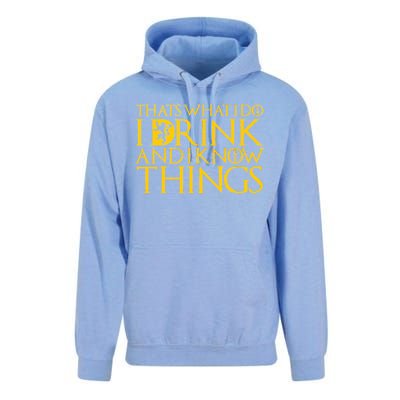 I Drink And Know Things Unisex Surf Hoodie