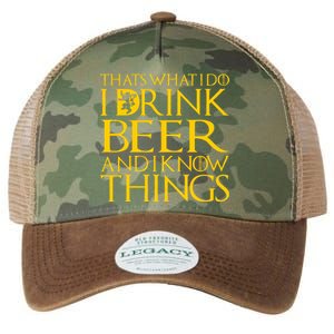 I Drink Beer And I Know Things Legacy Tie Dye Trucker Hat