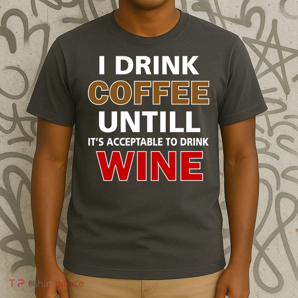 I Drink Coffee Until Wine T-Shirt