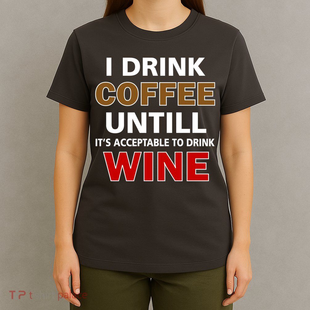I Drink Coffee Until Wine T-Shirt