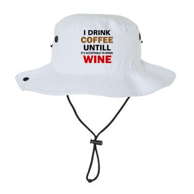 I Drink Coffee Until Wine Legacy Cool Fit Booney Bucket Hat