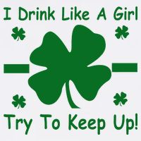 I Drink Like A Girl Try To Keep Up Garment-Dyed Sweatshirt
