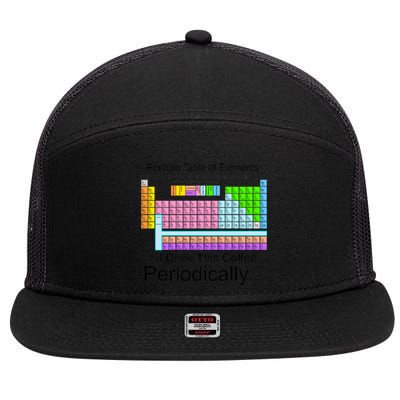 I Drink This Coffee Periodically Mug - Periodic Table of Elements 7 Panel Mesh Trucker Snapback Hat