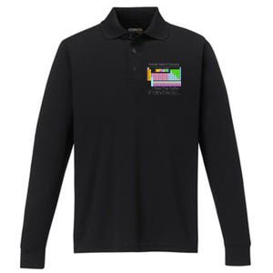 I Drink This Coffee Periodically Mug - Periodic Table of Elements Performance Long Sleeve Polo