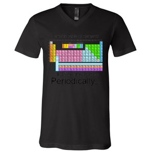 I Drink This Coffee Periodically Mug - Periodic Table of Elements V-Neck T-Shirt