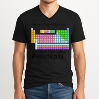 I Drink This Coffee Periodically Mug - Periodic Table of Elements V-Neck T-Shirt