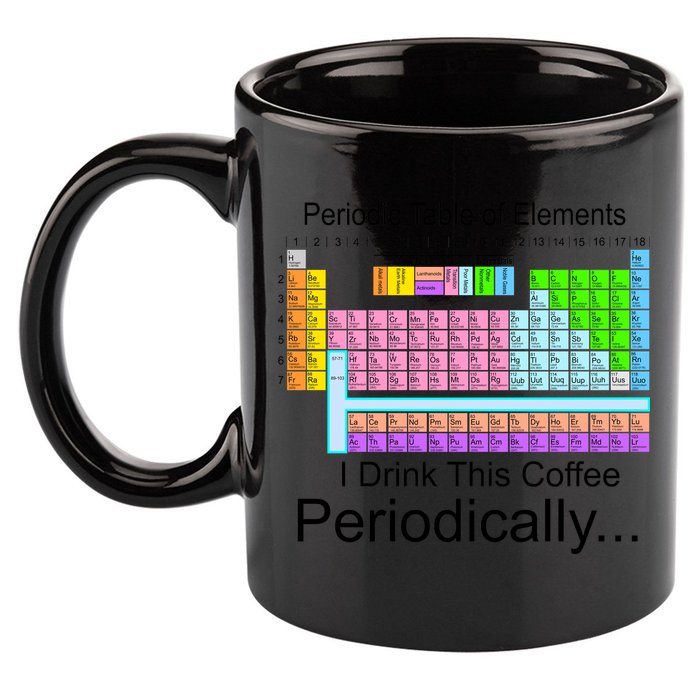 I Drink This Coffee Periodically Mug - Periodic Table of Elements 11oz C Handle Ceramic Mug
