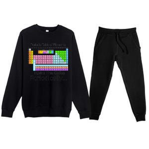 I Drink This Coffee Periodically Mug - Periodic Table of Elements Premium Crewneck Sweatsuit Set