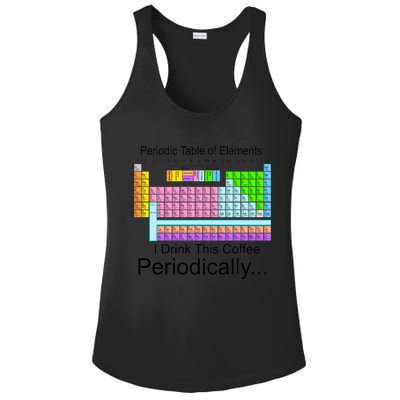 I Drink This Coffee Periodically Mug - Periodic Table of Elements Ladies PosiCharge Competitor Racerback Tank