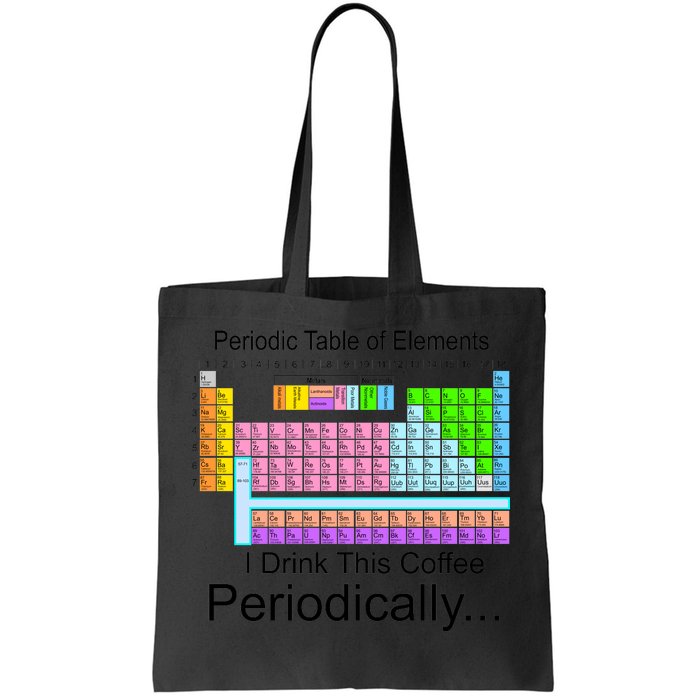 I Drink This Coffee Periodically Mug - Periodic Table of Elements Tote Bag