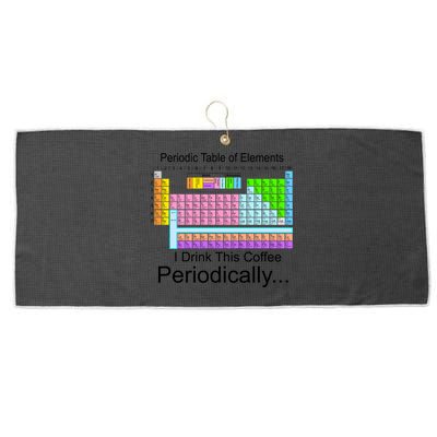 I Drink This Coffee Periodically Mug - Periodic Table of Elements Large Microfiber Waffle Golf Towel