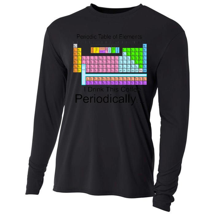 I Drink This Coffee Periodically Mug - Periodic Table of Elements Cooling Performance Long Sleeve Crew