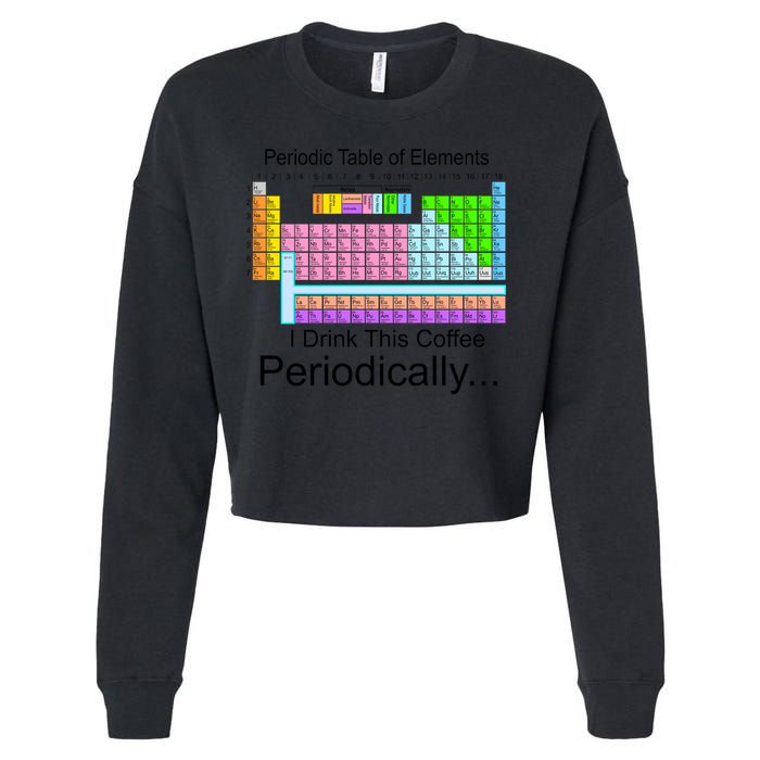 I Drink This Coffee Periodically Mug - Periodic Table of Elements Cropped Pullover Crew