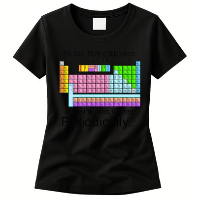 I Drink This Coffee Periodically Mug - Periodic Table of Elements Womens T-Shirt