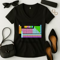 I Drink This Coffee Periodically Mug - Periodic Table of Elements Women's V-Neck T-Shirt