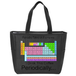 I Drink This Coffee Periodically Mug - Periodic Table of Elements Zip Tote Bag