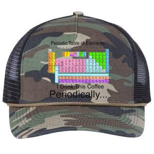 I Drink This Coffee Periodically Mug - Periodic Table of Elements Retro Rope Trucker Hat Cap