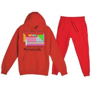 I Drink This Coffee Periodically Mug - Periodic Table of Elements Premium Hooded Sweatsuit Set