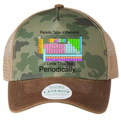 I Drink This Tea Periodically Periodic Table of Elements Legacy Tie Dye Trucker Hat