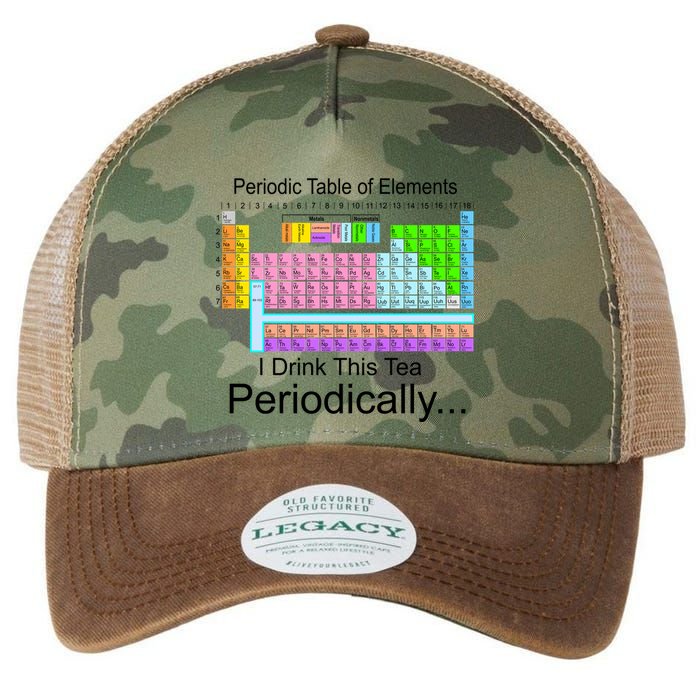I Drink This Tea Periodically Periodic Table of Elements Legacy Tie Dye Trucker Hat