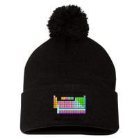 I Drink This Tea Periodically Periodic Table of Elements Pom Pom 12in Knit Beanie