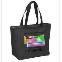 I Drink This Tea Periodically Periodic Table of Elements Zip Tote Bag
