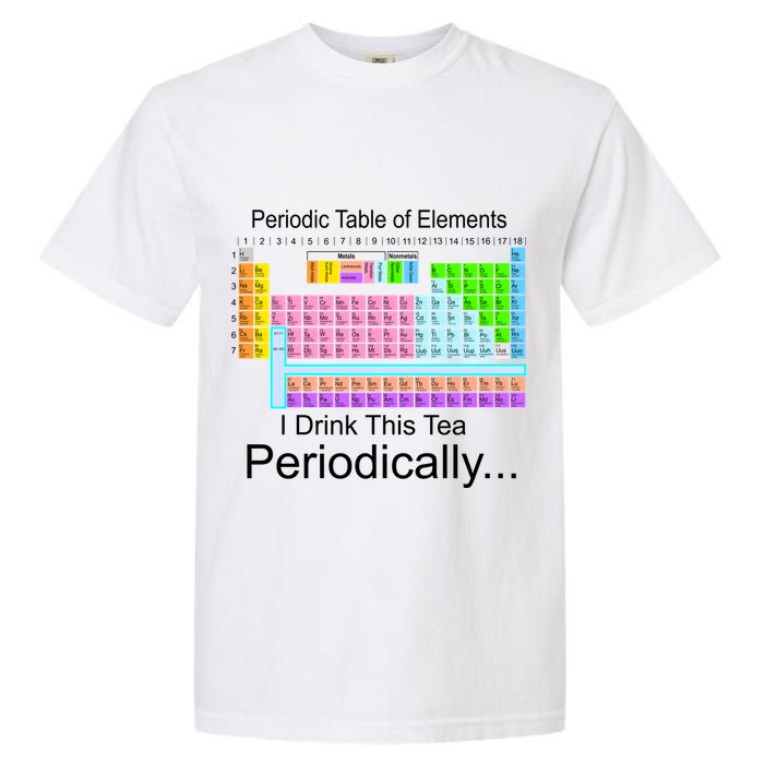 I Drink This Tea Periodically Periodic Table of Elements Garment-Dyed Heavyweight T-Shirt