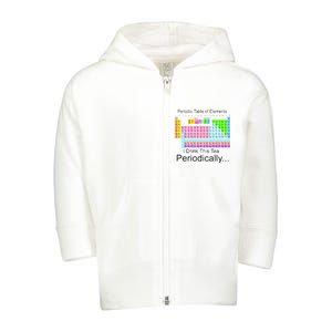 I Drink This Tea Periodically Periodic Table of Elements Toddler Zip Fleece Hoodie