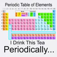 I Drink This Tea Periodically Periodic Table of Elements Tall T-Shirt
