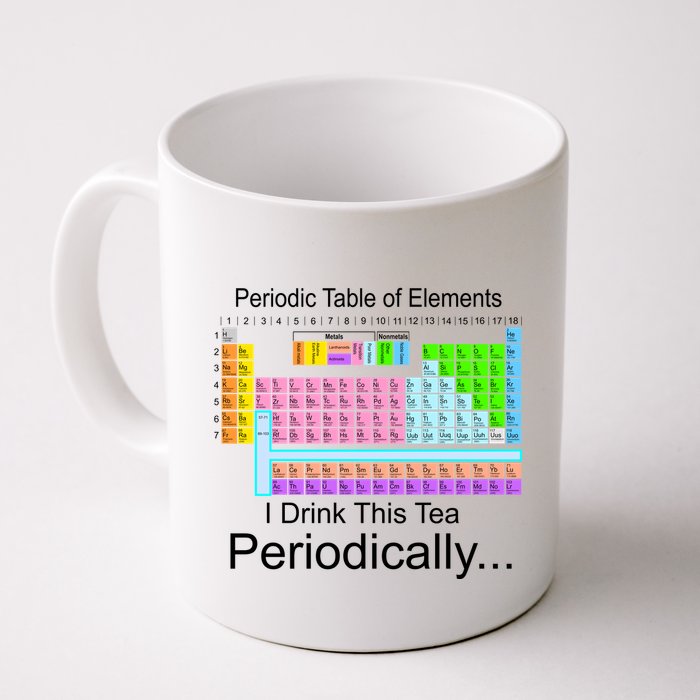 I Drink This Tea Periodically Periodic Table of Elements Mug