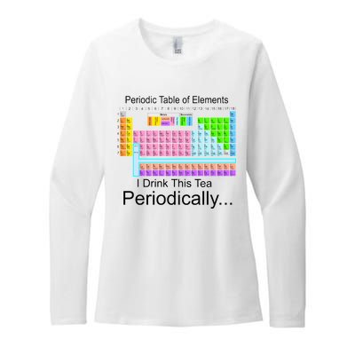 I Drink This Tea Periodically Periodic Table of Elements Womens CVC Long Sleeve Shirt