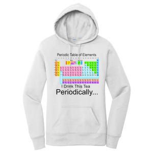 I Drink This Tea Periodically Periodic Table of Elements Women's Pullover Hoodie