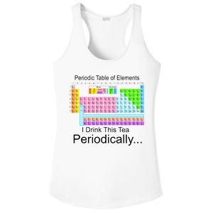 I Drink This Tea Periodically Periodic Table of Elements Ladies PosiCharge Competitor Racerback Tank