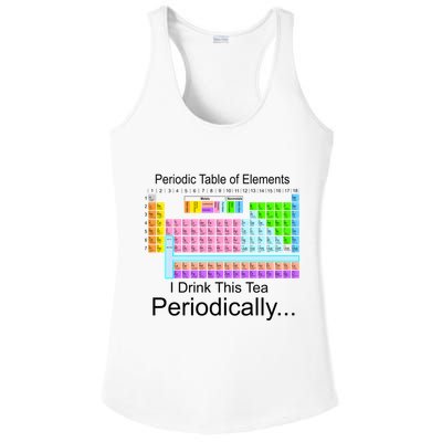 I Drink This Tea Periodically Periodic Table of Elements Ladies PosiCharge Competitor Racerback Tank