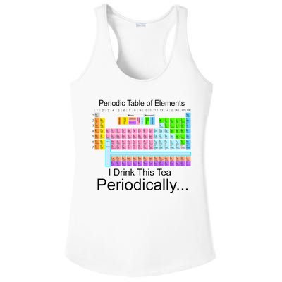 I Drink This Tea Periodically Periodic Table of Elements Ladies PosiCharge Competitor Racerback Tank