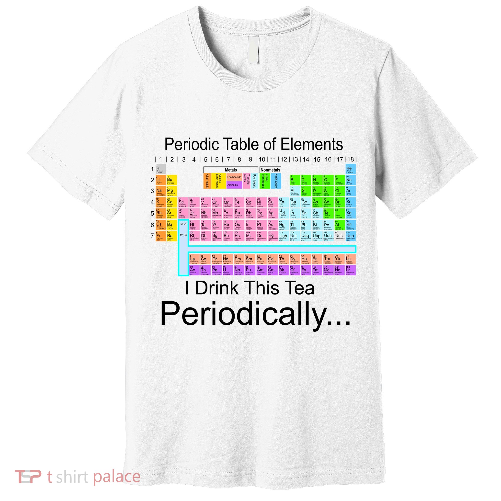 I Drink This Tea Periodically Periodic Table of Elements Premium T-Shirt