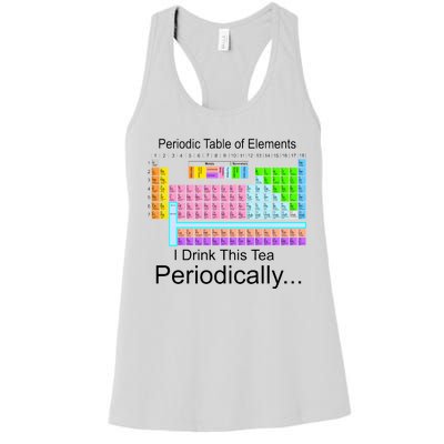 I Drink This Tea Periodically Periodic Table of Elements Women's Racerback Tank