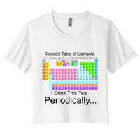 I Drink This Tea Periodically Periodic Table of Elements Crop Top