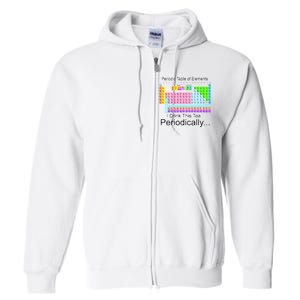 I Drink This Tea Periodically Periodic Table of Elements Full Zip Hoodie