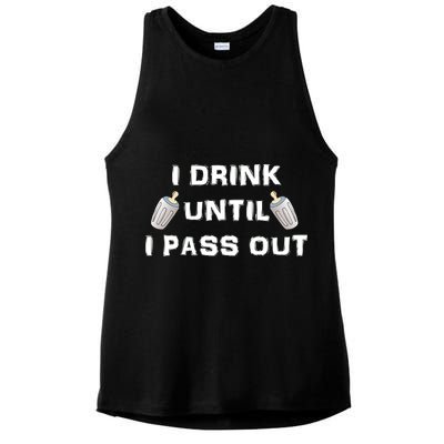 I Drink Until I Pass Out Ladies PosiCharge Tri-Blend Wicking Tank