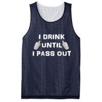 I Drink Until I Pass Out Mesh Reversible Basketball Jersey Tank